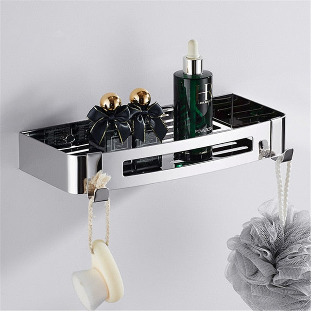 Steel Corner & Wall Bathroom Shelves