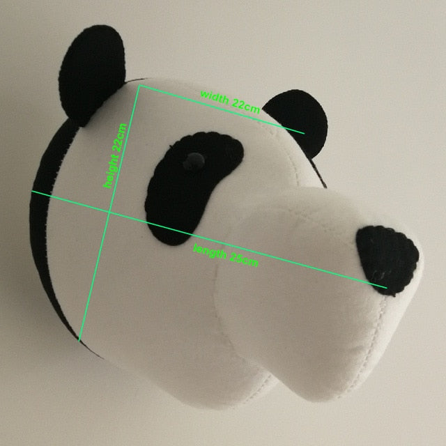 Animal Head Plush Decorations