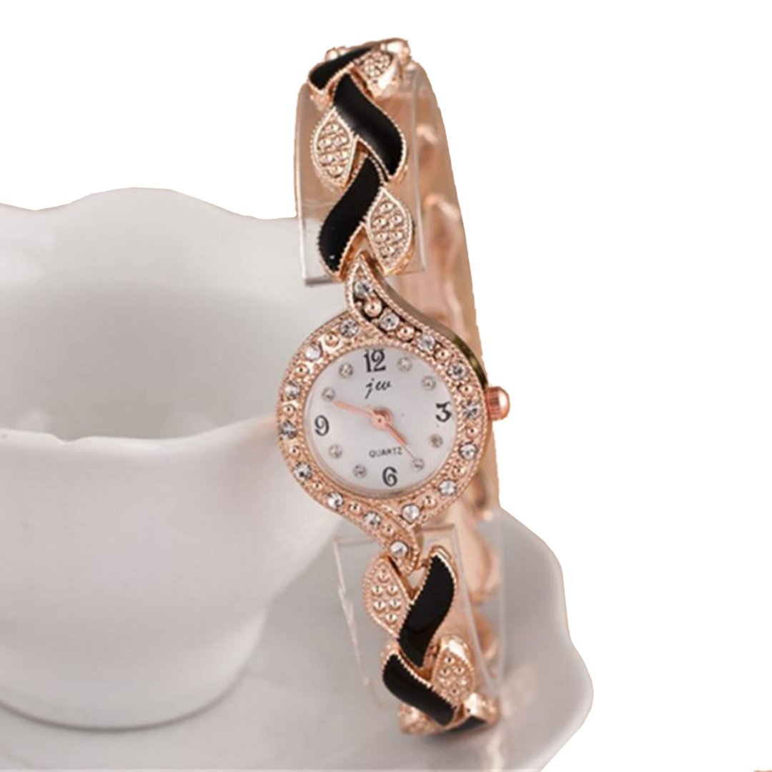 Twisted Crystal Luxury Watch