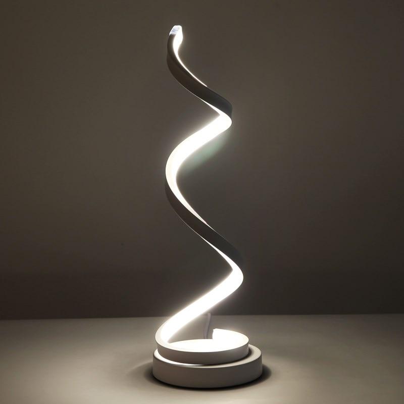 Spiral Modern Acrylic Table Lamp