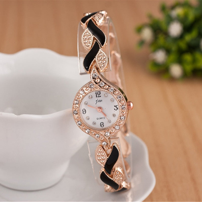 Twisted Crystal Luxury Watch