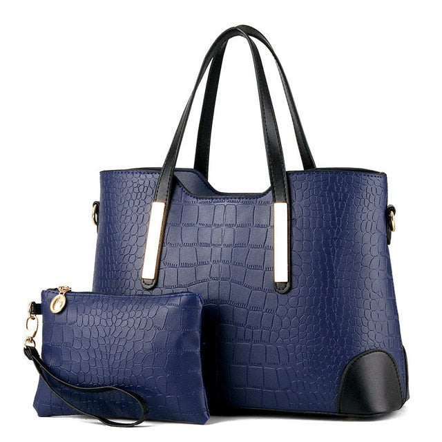 Bolso de mano vintage tipo mensajero con diseño de cocodrilo
