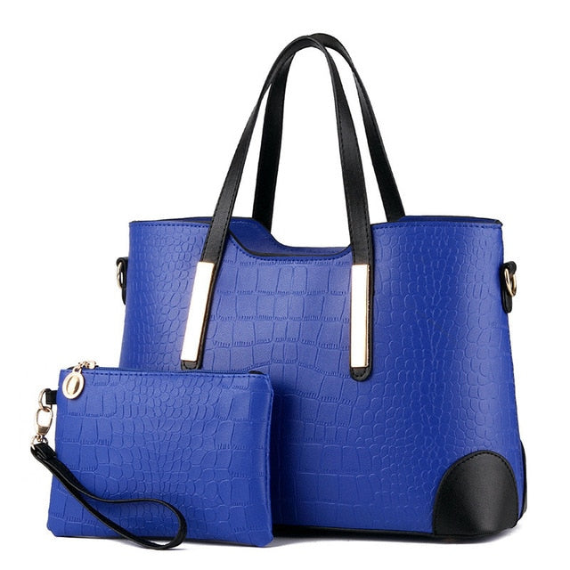 Bolso de mano vintage tipo mensajero con diseño de cocodrilo