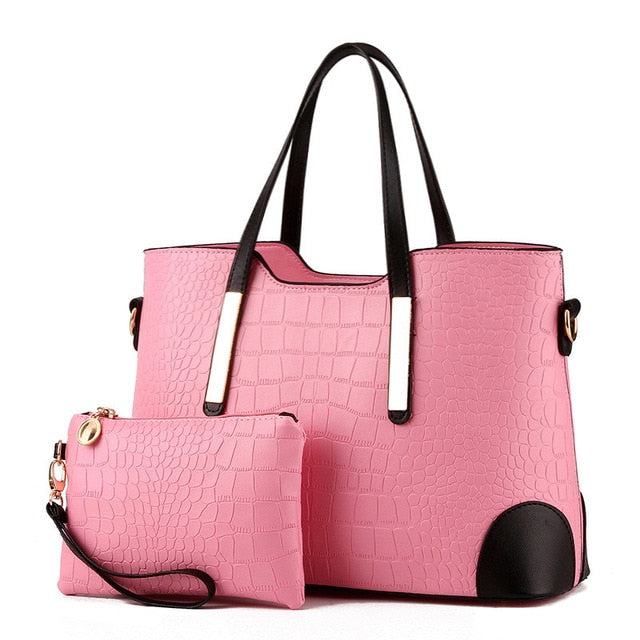 Bolso de mano vintage tipo mensajero con diseño de cocodrilo