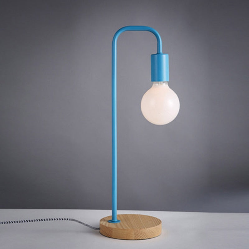 Nordic Wood Overhang Lamp