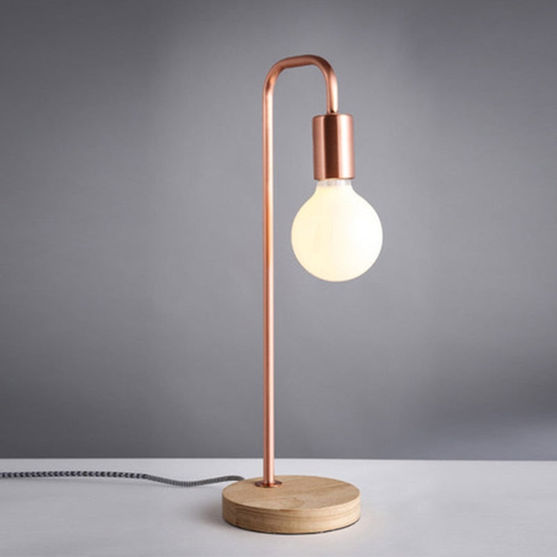 Nordic Wood Overhang Lamp
