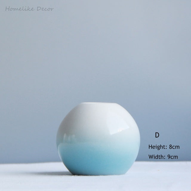 Modernistic Blue Ceramic Vase