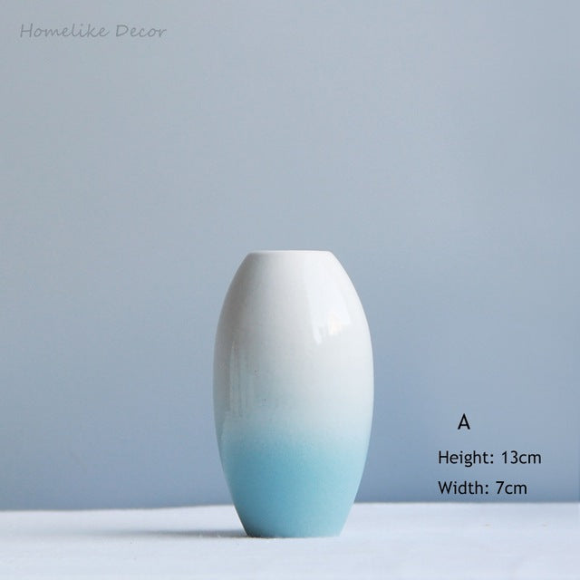 Modernistic Blue Ceramic Vase