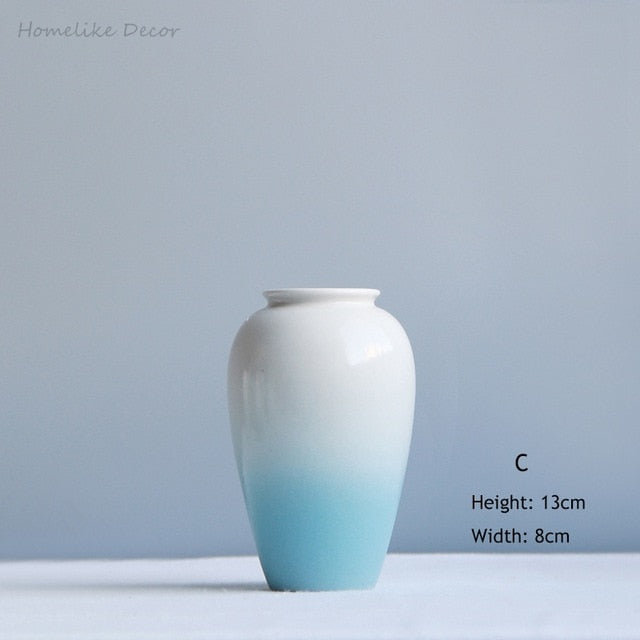 Modernistic Blue Ceramic Vase