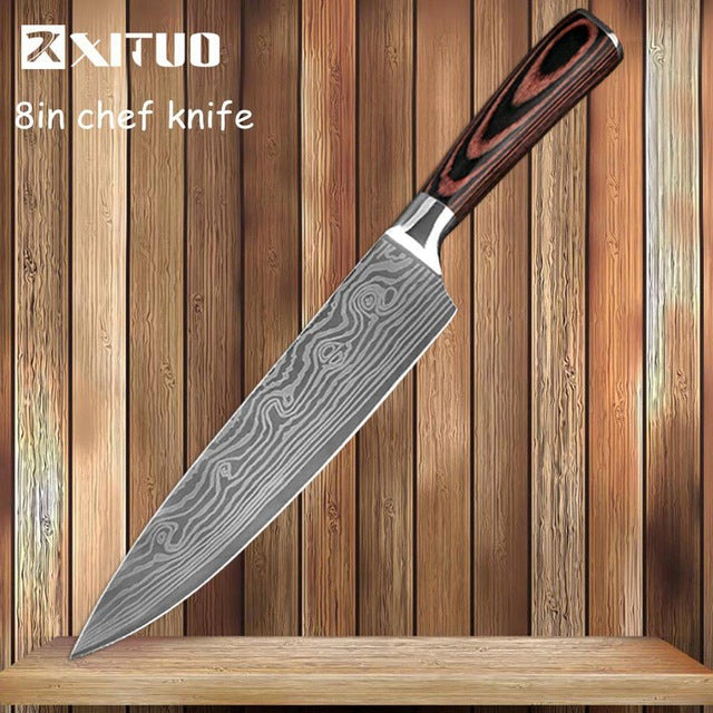 Damascus Knife Set