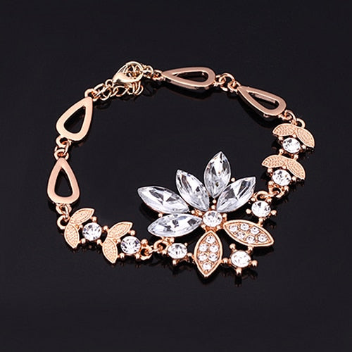 Women's Wedding Bracelet Necklace Jewelry Set