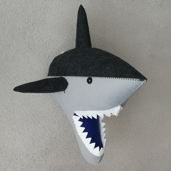 Animal Head Plush Decorations