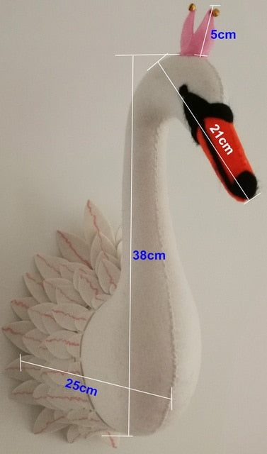 Animal Head Plush Decorations