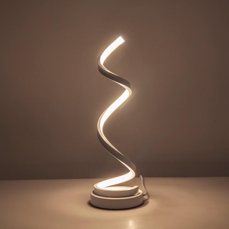 Spiral Modern Acrylic Table Lamp