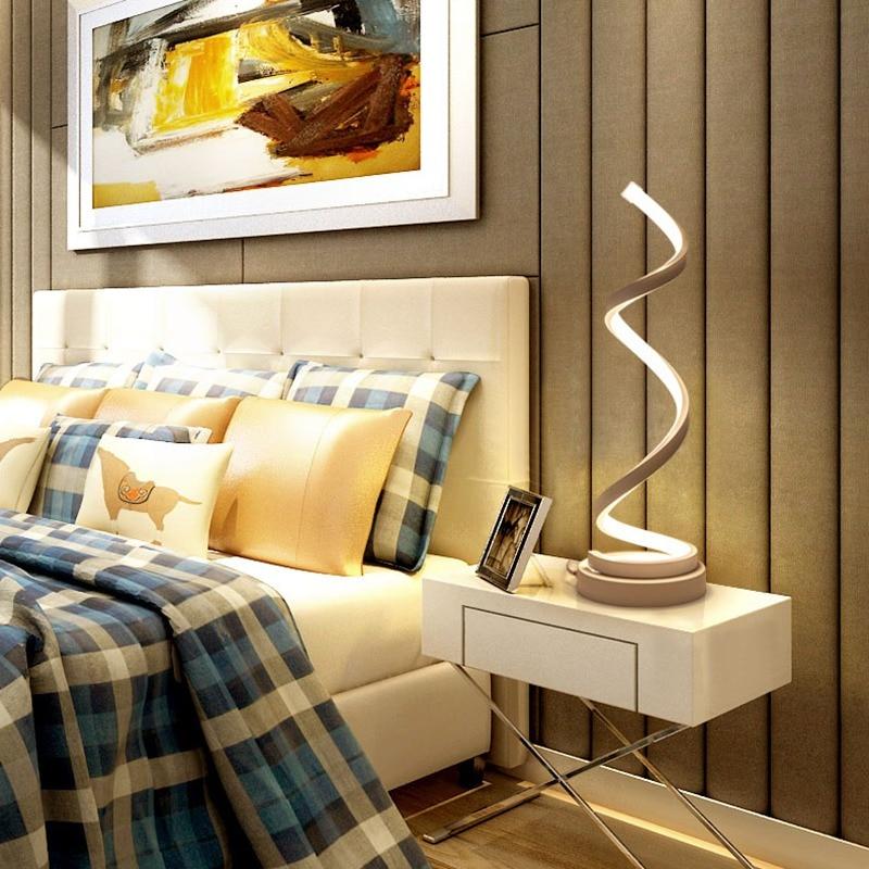 Spiral Modern Acrylic Table Lamp