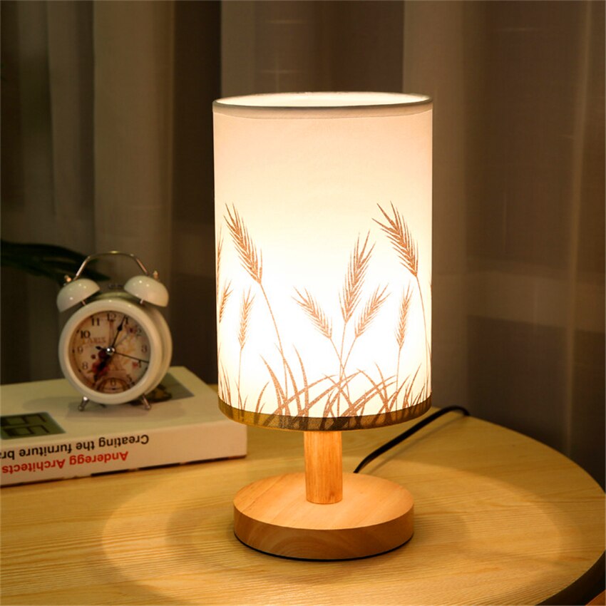 Wooden Wheat Lamp