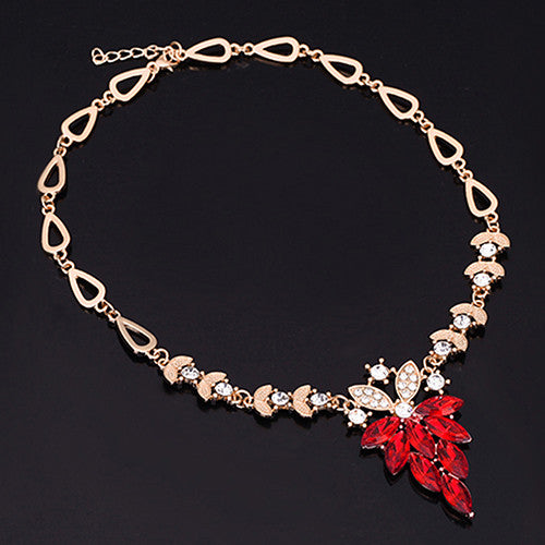 Women's Wedding Bracelet Necklace Jewelry Set