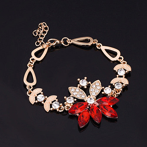 Women's Wedding Bracelet Necklace Jewelry Set
