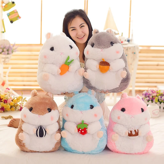 Hot 1pcs 28cm/38cm Lovely Hamster Stuffed Animal Dolls Plush Toys Simulation Hamster Large Toys for Children Girls Holiday Gift!