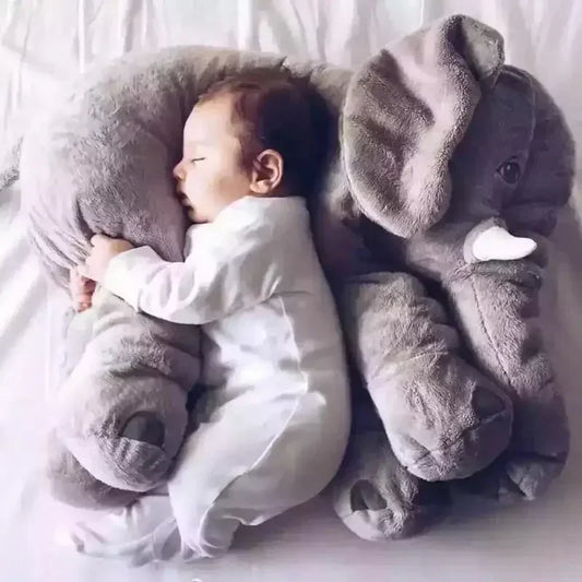 40cm/60cm Soft Comfort Elephant Plush Toy  Accompany Sleeping Baby Sleep Child Pillow Leather Shell Kawaii Plush Baby Toys