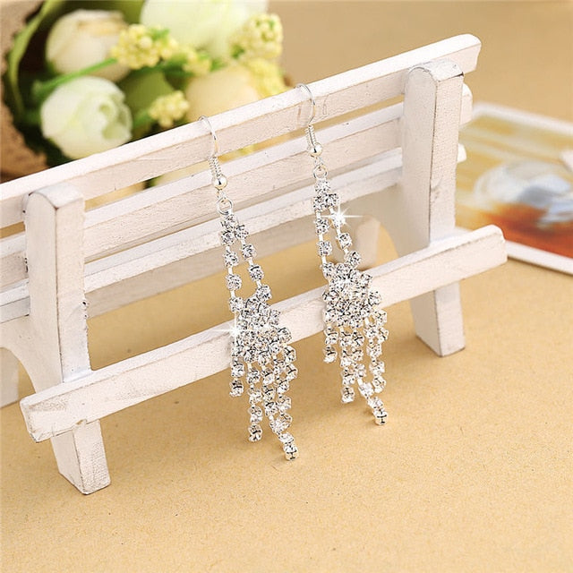 Silver Color Women Earrings