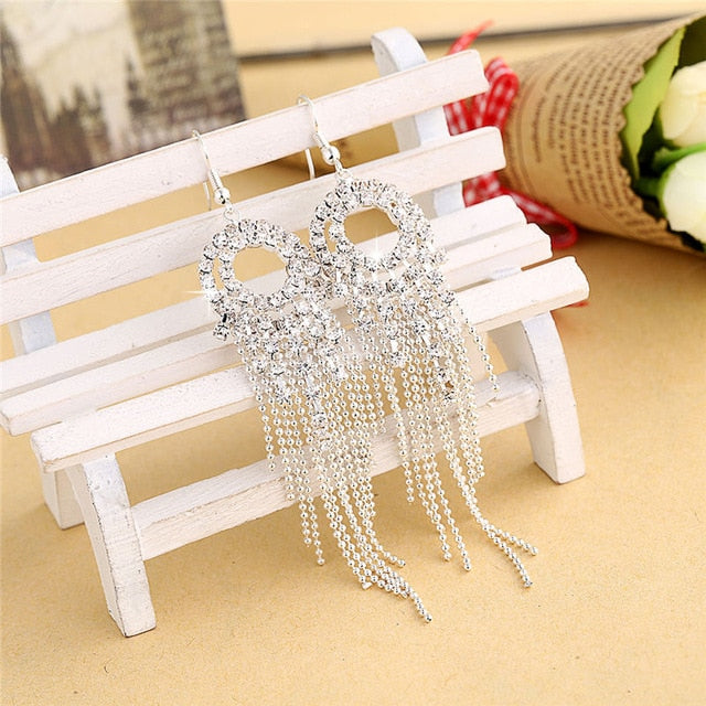 Silver Color Women Earrings