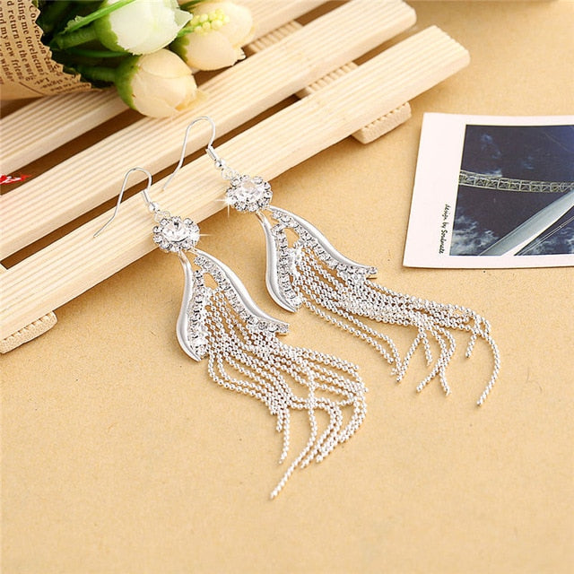 Silver Color Women Earrings