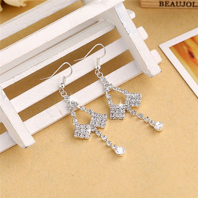 Silver Color Women Earrings