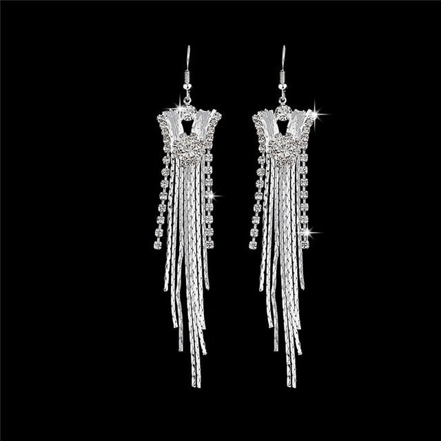 Silver Color Women Earrings