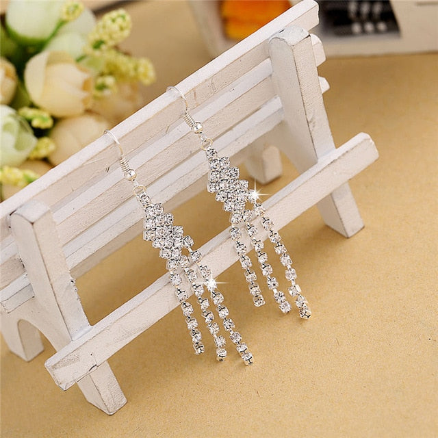 Silver Color Women Earrings