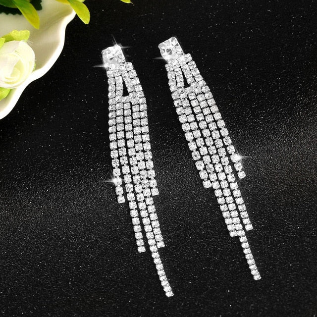 Silver Color Women Earrings