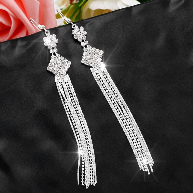 Silver Color Women Earrings