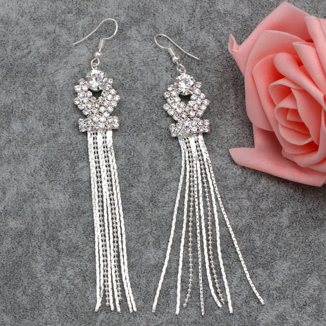 Silver Color Women Earrings