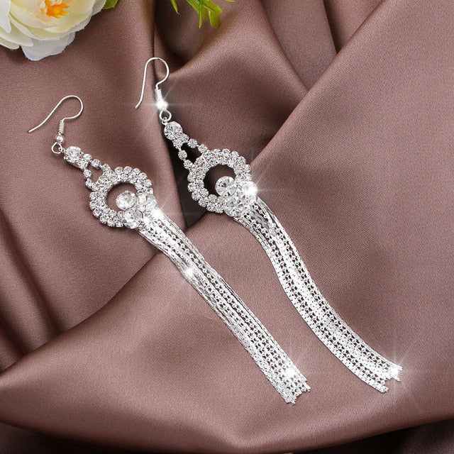 Silver Color Women Earrings