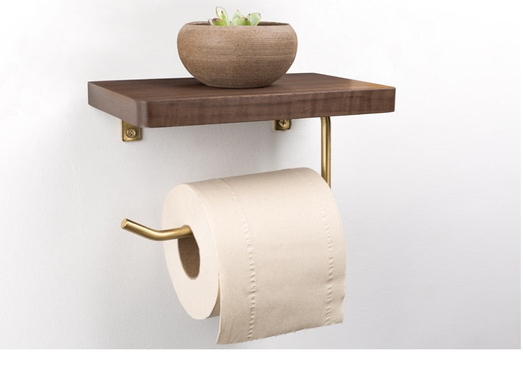 Luxury Nordic Wooden Toilet Paper Holder