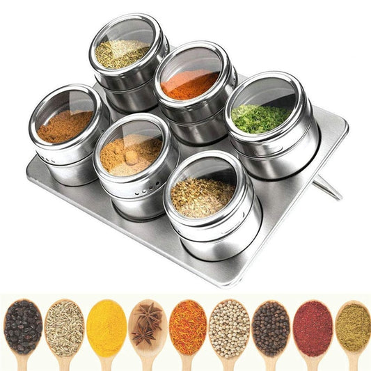 Magnetic Spice Jars