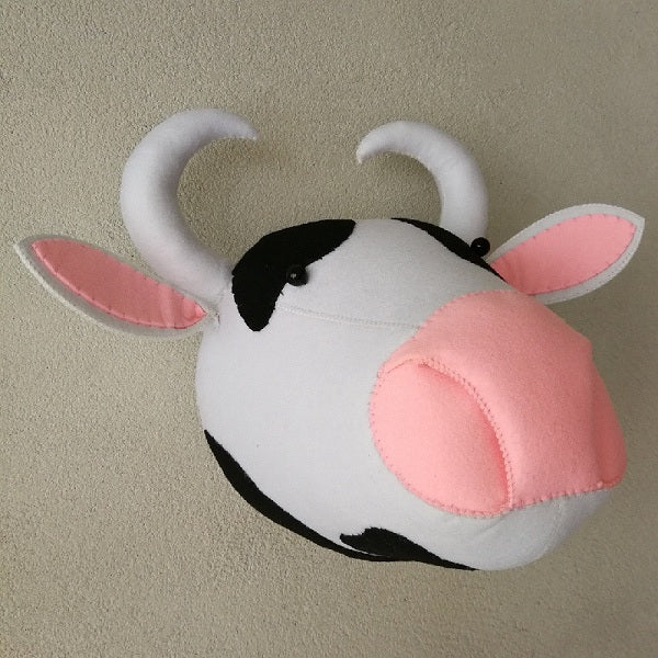 Animal Head Plush Decorations