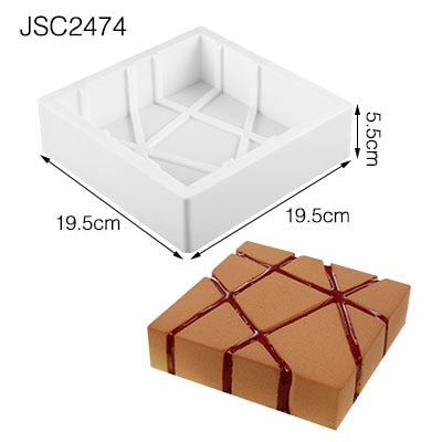 Geometric Silicone Cake Molds