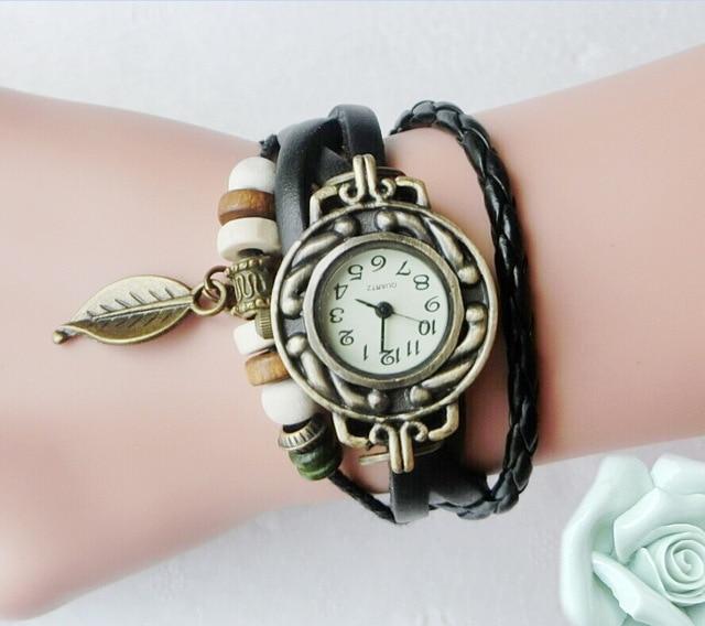 Vintage Quartz Leather Watch