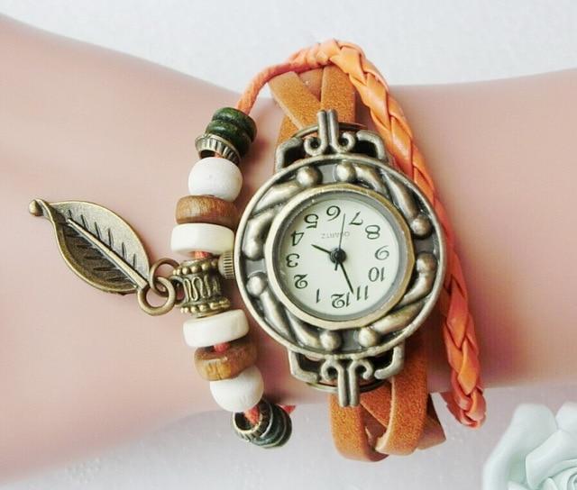 Vintage Quartz Leather Watch