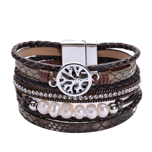 Multiple Layer Leather Bracelets For Women