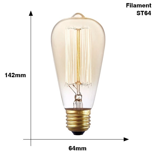 Bombilla retro de Edison