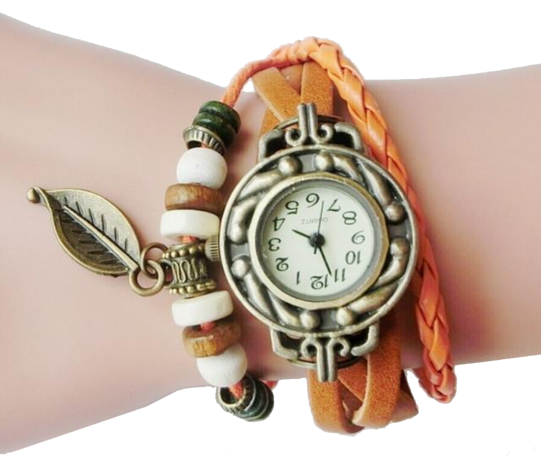 Vintage Quartz Leather Watch