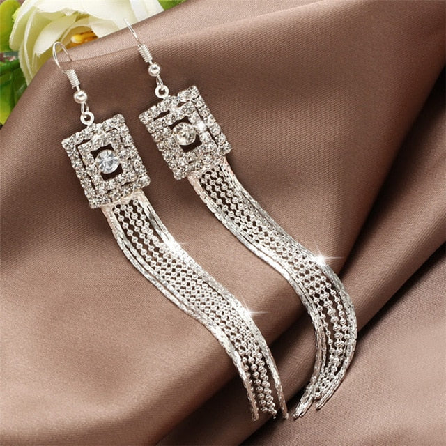 Silver Color Women Earrings