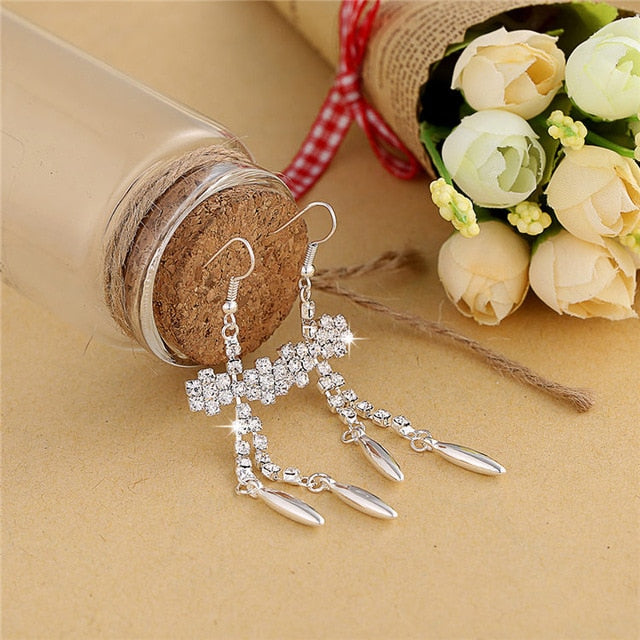 Silver Color Women Earrings