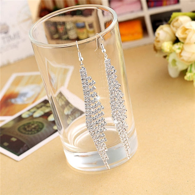 Silver Color Women Earrings