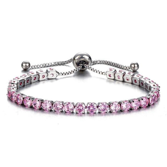 17KM Fashion Adjustable Cubic Zirconia Tennis Bracelet & Bangle