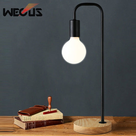 Nordic Wood Overhang Lamp