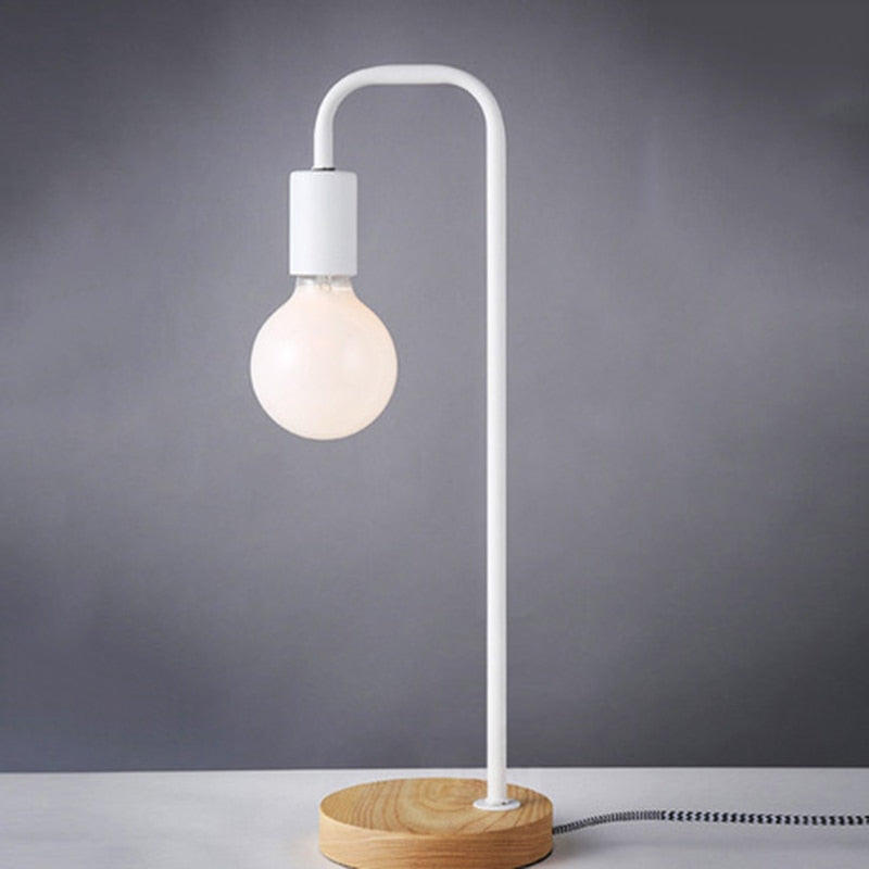 Nordic Wood Overhang Lamp