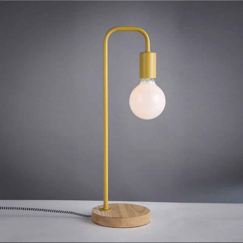 Nordic Wood Overhang Lamp